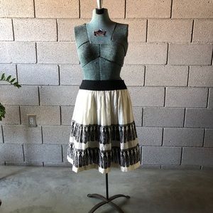 NWOT Anthropologie Maeve Skirt Tassel Print Skirt
